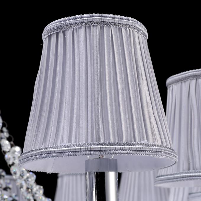 Swag Crystal Chandelier Lighting with Lampshade (WHCY84）