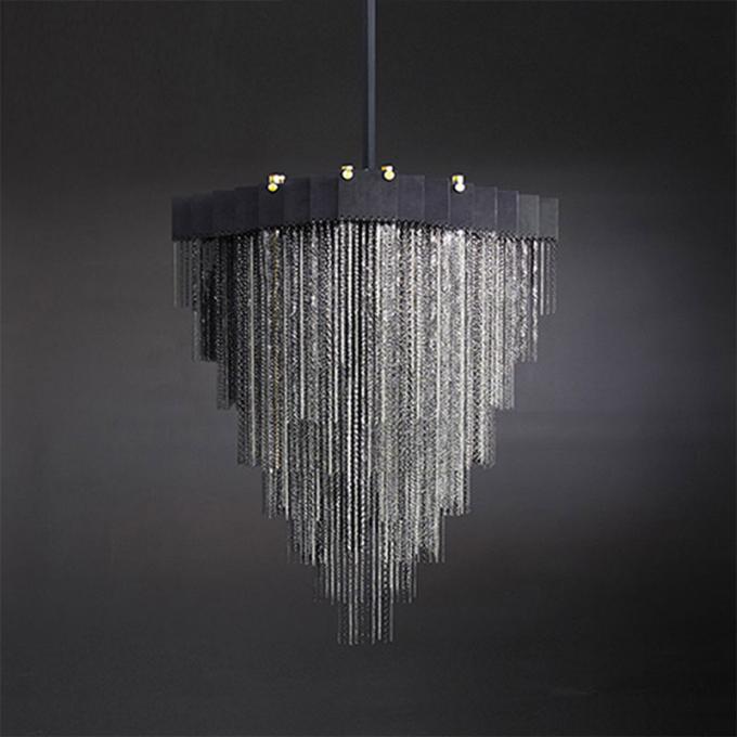 black / Gold chain swag chandelier lighting kit for home lighting (WH