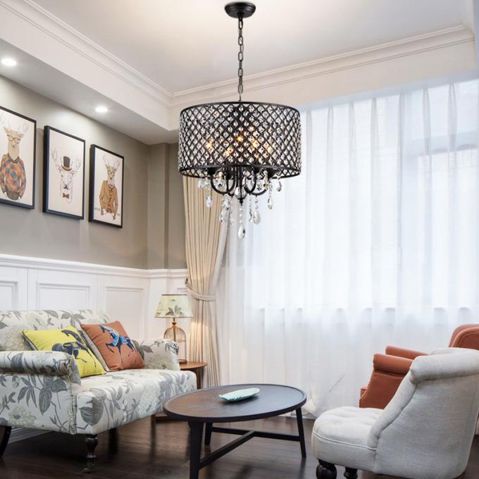 Modern Chandelier Ceiling Lighting with Crystal Lampshade Lighting Dining room Kitchen Hanging Lamp (WH-MI-77)