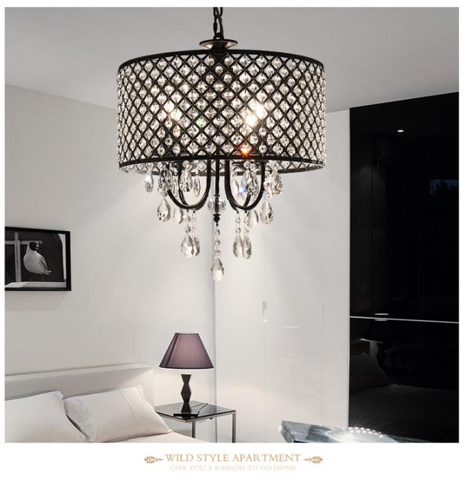 Modern Chandelier Ceiling Lighting with Crystal Lampshade Lighting Dining room Kitchen Hanging Lamp (WH-MI-77)
