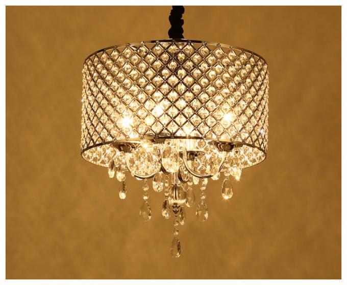 Modern Chandelier Ceiling Lighting with Crystal Lampshade Lighting Dining room Kitchen Hanging Lamp (WH-MI-77)