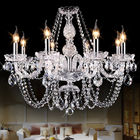 Swag Crystal Chandelier Lighting with Lampshade (WH-CY-84）