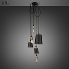 Nordic spider Pendant Light black Lampshade e27 kitchen bedroom Punch Hooked Pendant Lamp（WH-AP-490）