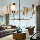 Nordic rose chandelier Metal G9 Led Living Room Plate Shiny Bedroom LEAF Chandelier(WH-MI-344)