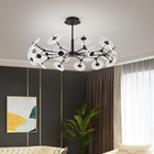 Modern Living Room Bedroom Acrylic Chandelier designer black gold Chandelier(WH-MI-409)
