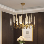 Luxury Crystal Chandelier Living Room Dining Bedroom Gold Silver Chandelier (WH-MI-414)