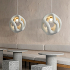 Nordic Handmade Wabi Sabi Restaurant LED Chandelier Japan Style Indoor Black Loft Hanging Light(WH-VP-172)