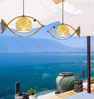 Fish Shaped Rattan Woven Hotel Bar Lamp Creative Chinese Style Retro lamp(WH-VP-210)