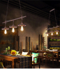 Retro Industrial Style Chandelier Creative Restaurant Iron Lamp Bar Clothing Shop light(WH-VP-232)