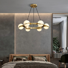 Modern living Room Copper Chandelier Lamp Luxury Bedroom Chandelier Lighting(WH-MI-460)
