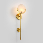 Art Deco Gold Led Wall Lamp Parlor Wall Sconce Bedroom Bedside Aisle Balcony Wall Lights (WH-OR-239)