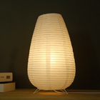 Nordic Paper Lantern Table Lamp Japanese Style Modern Living Study Room Bedroom Bedside lamp(WH-MTB-255)