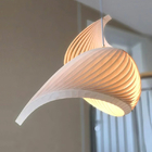 Veneer pendant light Nordic wooden hanging lamp replica design lamp(WH-AP-545)
