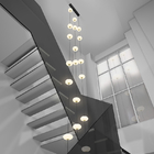 Led staircase chandelier modern living room chandelier hanging designer Villa duplex building lighting(WH-AP-553)