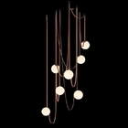 Minimalist Duplex Floor Wabi Sabi Style Designer Villa Belt Living Room Dining Room linear pendant lighting(WH-AP-560）
