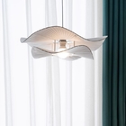 Nordic Cream Style Fabric Led Pendant Lights For Living Room Bedroom Bar Flower Pendant Lamp(WH-AP-590)