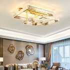 Luxury Living Room Smart Led Chandelier Modern Hall Glossy K9 Crystal Ceiling Chandelier(WH-CA-104)
