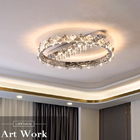 Luxury Crystal Pendant Lamps Home Decoration Bedroom Dining Living Room Round Ceiling Light(WH-CA-105)