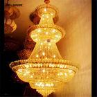 Large round crystal chandelier Gold Color For Hotel Project Lighting (WH-CY-16)