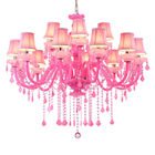 Pink Crystal Chandelier Low Price For Bar Foyer Living room Decor ( WH-CY-22)