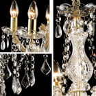 Gold 5 way gothica fleish style crystal chandelie light (WH-CY-40)
