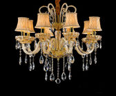 Interesting crystal chandeliers with Lampshade For Home Lighting (WH-CY-107)