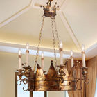 Gothic rustic metal chandelier indoor house lighting (WH-CI-53)