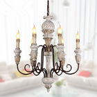 Iron chrome and wood chandelier for Living room Bedroom (WH-CI-69）