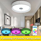 Modern LED Ceiling Light Modern RGB Living Room Luminaria 36W Bluetooth Speaker Lustre (WH-MA-47)