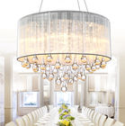 Possin Euro Jolie Sliver Fabric Crystal Ceiling Lights for Hotel Living Room Bedroom (WH-CA-04)