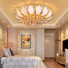 Lotus Flower unique crystal ceiling light for sitting room Bedroom Decorative (WH-CA-14)