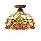 Small Tiffany Style Surface Mounted Kitchen Dining room Ceiling Lamp (WH-TA-06）