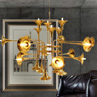 Modern Gold instant pendant light with horn Lampshade For indoor home Decoration (WH-AP-66)