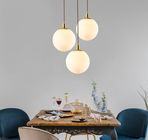 White glass pendant shade Hanging Lamp For Kitchen Dining room Lighting (WH-GP-22)