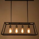 Loft Rectangle Pendant Lights with Glass Lampshade Vintage pendant lamp Fixtures (WH-VP-22)