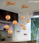 Wood Ball Pendant Lights For Indoor home Lighting Fixtures (WH-WP-15)