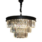 Black Crystal Hanging Chandeliers Drop Hanging Lights For Dining room Kitchen Lighting (WH-AP-96)