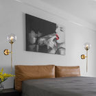 Rose Gold Color glass ball wall sconce for Corridor Living room Studio Bedroom ( WH-OR-07）