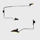 Nordic DaWn Spider Serge Mouille Wall Lights Rotary Long Pole Swing Arm Wall Lamps (WH-VR-03）