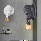 Loft Industrial Resin Wall Lamp Fixtures Art Decor Wall Mounted Gorilla Head Light (WH-VR-16)