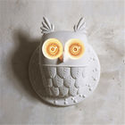 Creative Resin Birds Wall Lamps Bedroom Bedside Lamps White Ceramic Owl Wall Light (WH-VR-67）