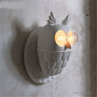 Creative Resin Birds Wall Lamps Bedroom Bedside Lamps White Ceramic Owl Wall Light (WH-VR-67）
