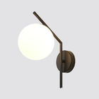 Black Gold Nordic Glass Wall Lamp Led Indoor Moon Wandlamp Bedroom indoor wall lamp (WH-OR-111)