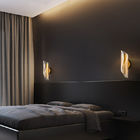 Nordic Gold Acrylic LED Wall lamp bedroom bedside aisle post modern wall lighting (WH-OR-117)
