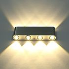 Modern Rectangle LED 8W Wall Sconces Light Fixture Aluminum High Power 8 LED Up Down Wall Lamp(WH-RC-05)