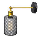 Vintage Iron net Wall Lamp Black metal cage Wall Lights Bedroom bedside lamp（WH-VR-98)