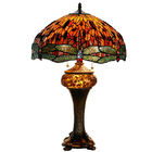 Art Deco Stained Glass Dragonfly Restaurent Design Large Luxury tiffany style lamp(WH-TTB-04)