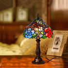 Stained Glass Red Rose Flower Wedding Marriage Living room Bedroom Tiffany light(WH-TTB-12)