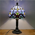 Tiffany Table Lamp 20cm Lamp Shape Resin Base E27 Bedroom Bedside Lamp(WH-TTB-25)