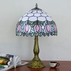 Tiffany Flower Lampshade Table Lamp Aolly Base Bedroom art deco lamp(WH-TTB-68)